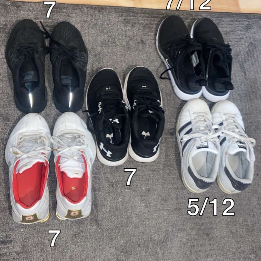 Womens Black and White Sneakers